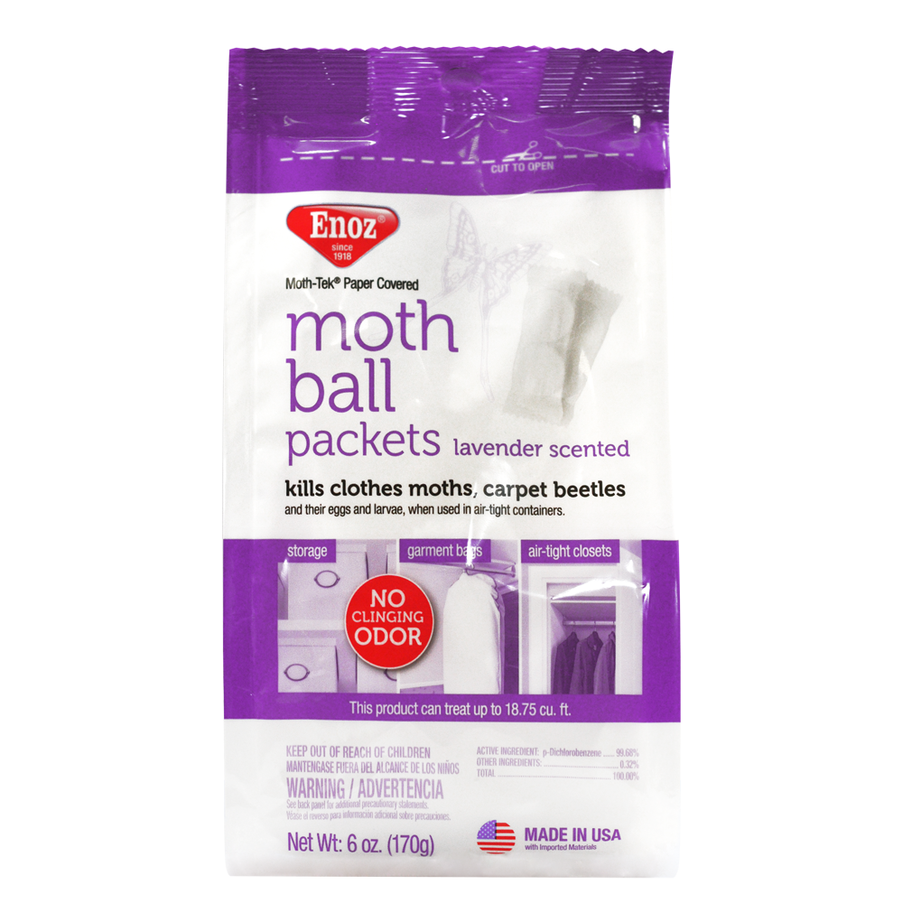 Enoz Moth Ball Packets - Lavender Scented 6 oz.