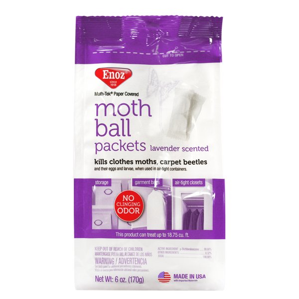 Enoz Moth Ball Packets - Lavender Scented 6 oz.