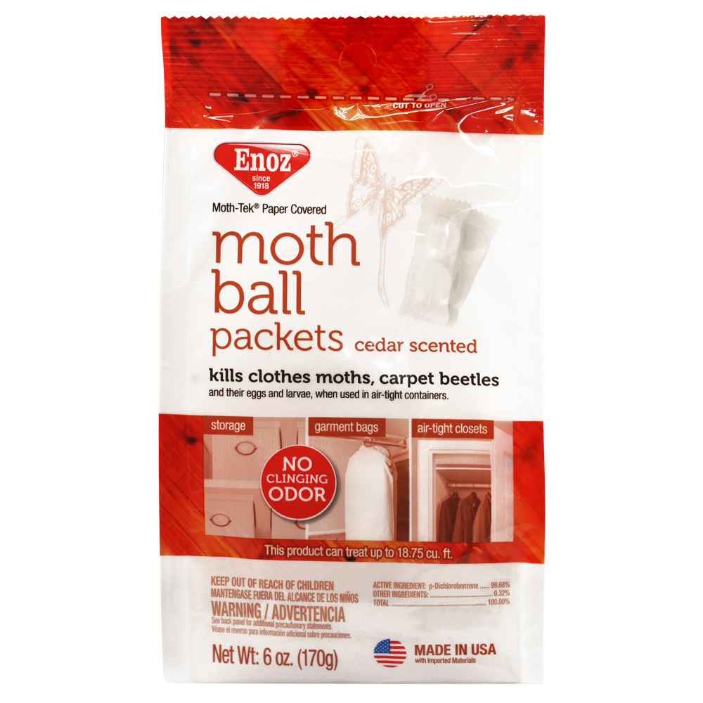 Enoz Moth Ball Packets - Cedar Scented 6 oz.