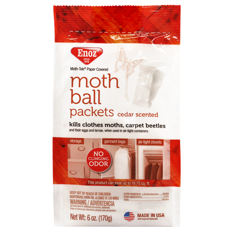 Enoz Moth Ball Packets - Cedar Scented 6 oz.