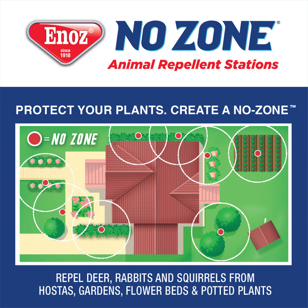 Enoz No Zone Animal Repellent Stations