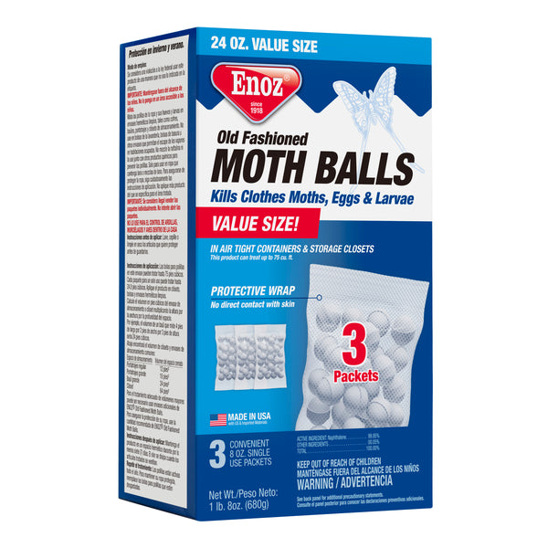 Enoz Old Fashioned Moth Balls - 24 oz.