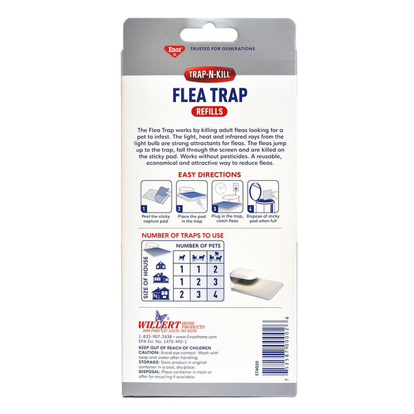 Enoz Trap-N-Kill Flea Trap Refills