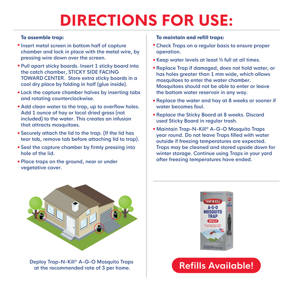 Enoz Trap-N-Kill A-G-O Mosquito Traps (2 Pack)