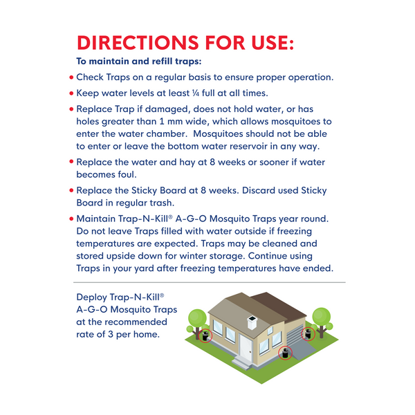 Enoz Trap-N-Kill A-G-O Mosquito Trap Refills