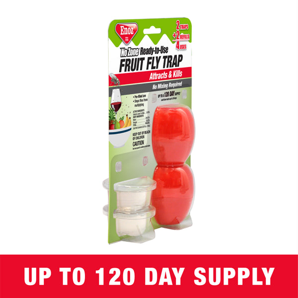 Enoz Ready-to-Use Fruit Fly Trap - Twin Pack