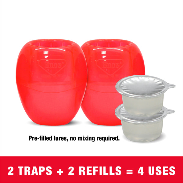 Enoz Ready-to-Use Fruit Fly Trap - Twin Pack