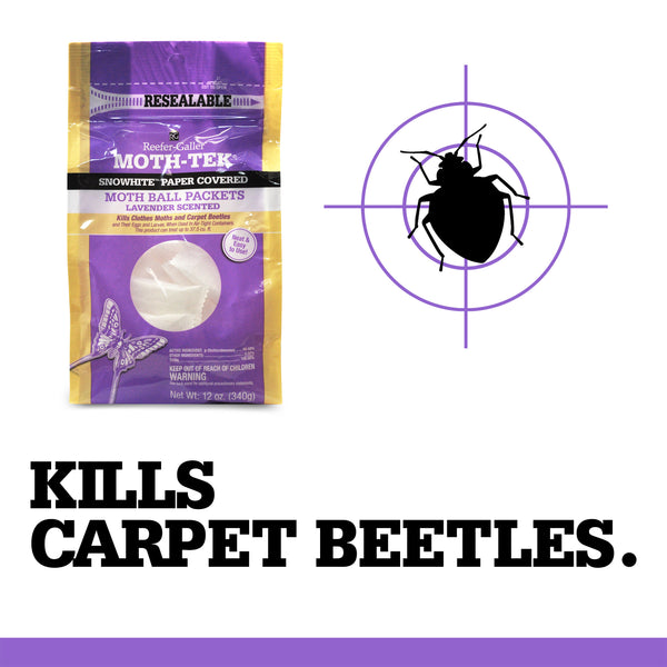 Reefer-Galler Moth Ball Packets - Lavender Scented 12 oz.