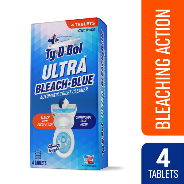 Ty⬝D⬝Bol Ultra Bleach + Blue Toilet Bowl Cleaner