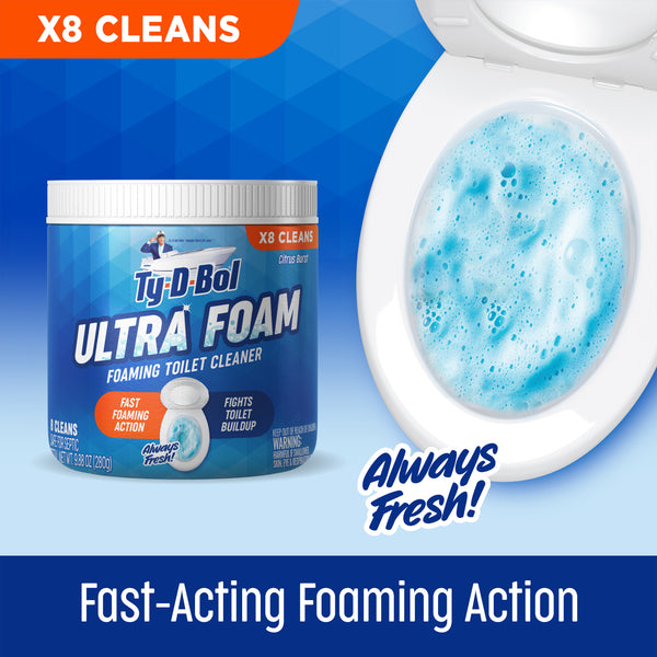 Ty-D-Bol Ultra Foam Foaming Toilet Cleaner - 8 Cleans