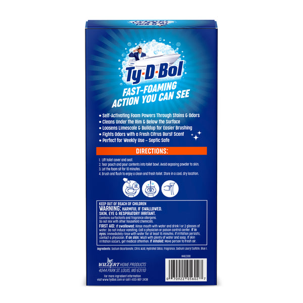 Ty⬝D⬝Bol Ultra Foam Toilet Bowl Cleaner - 3 Cleans