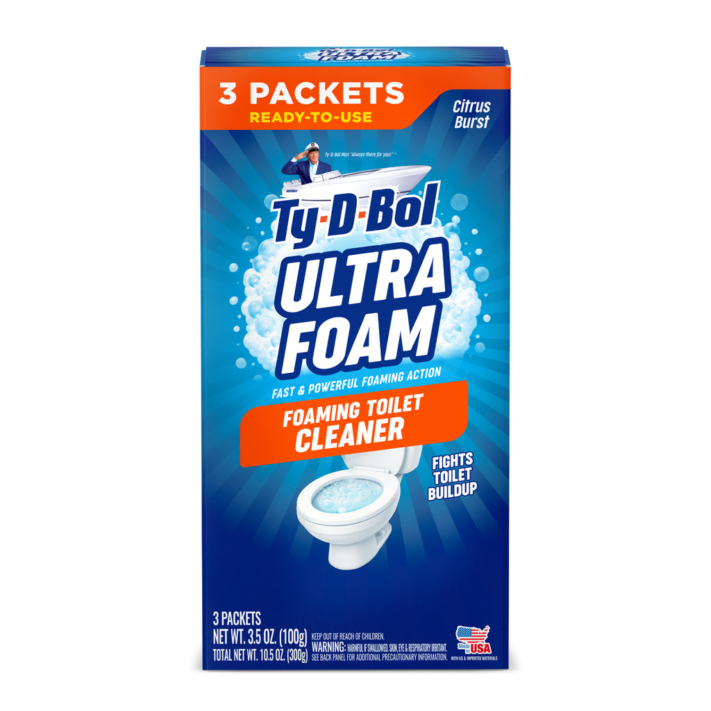 Ty⬝D⬝Bol Ultra Foam Toilet Bowl Cleaner - 3 Cleans