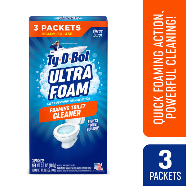 Ty⬝D⬝Bol Ultra Foam Toilet Bowl Cleaner - 3 Cleans