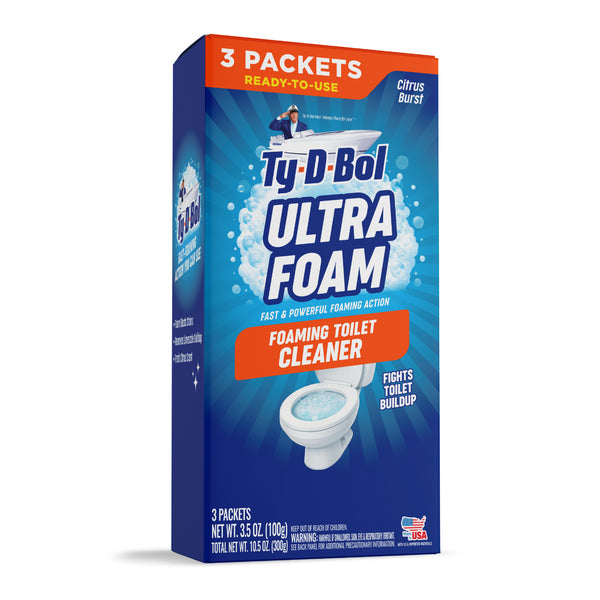 Ty⬝D⬝Bol Ultra Foam Toilet Bowl Cleaner - 3 Cleans