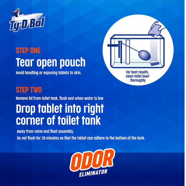 Ty-D-Bol Automatic Odor Eliminator Bowl Cleaner Tablets