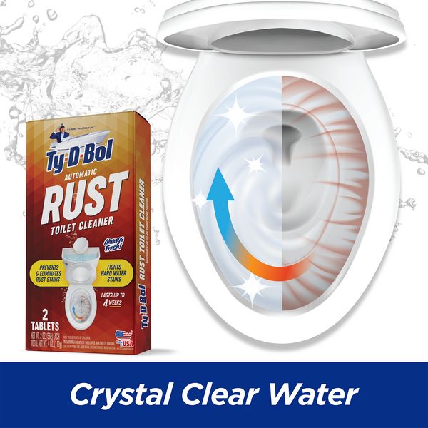 Ty-D-Bol Rust Toilet Cleaner Tablets