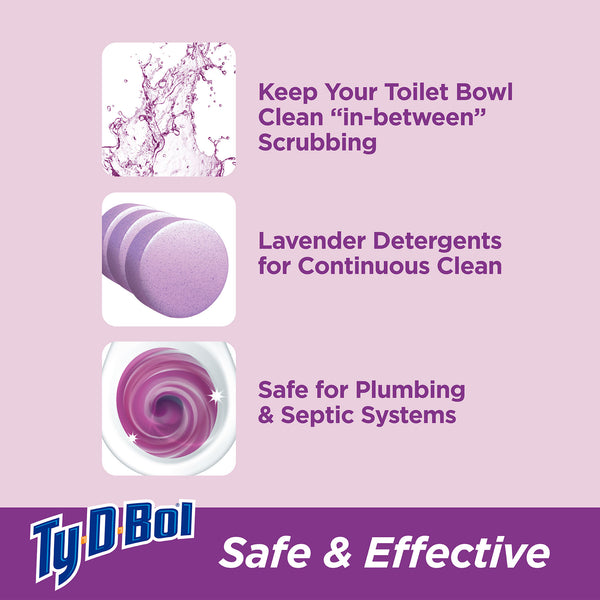 Ty-D-Bol Lavender Toilet Bowl Cleaner 3-Pack
