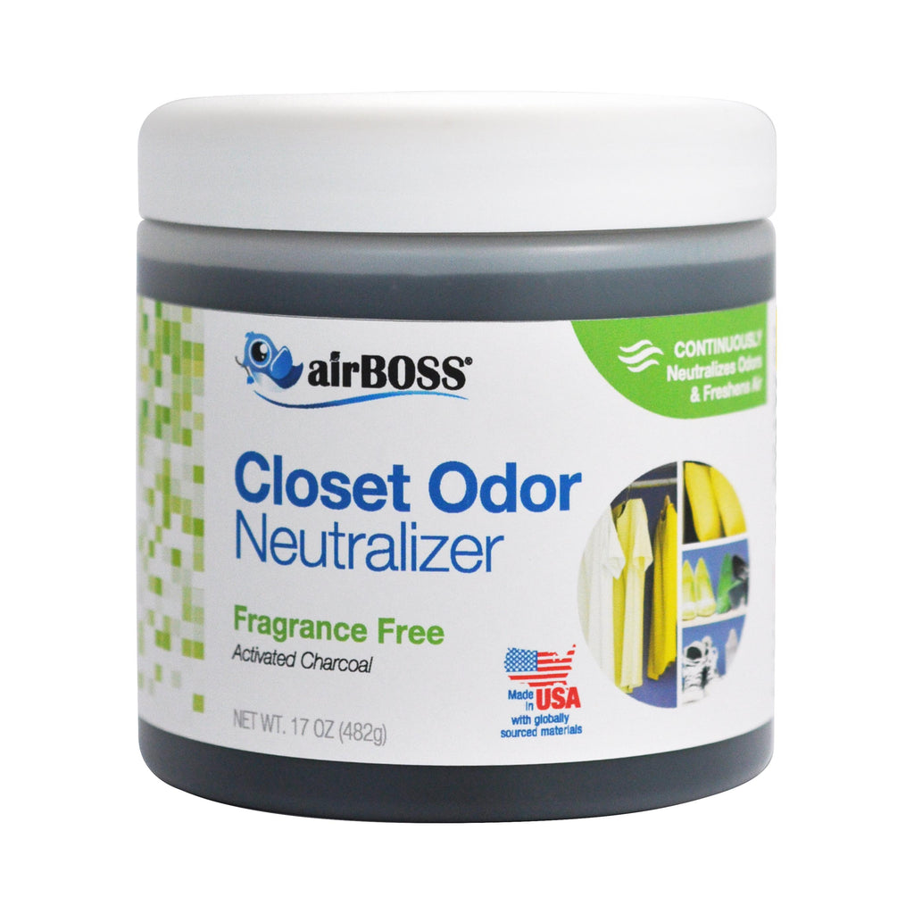 airBOSS Closet Odor Neutralizing Gel with Charcoal - Fragrance Free