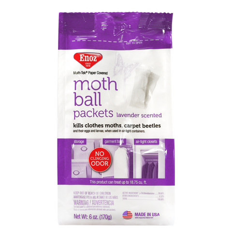 Enoz Moth Ball Packets - Lavender Scented 6 oz.