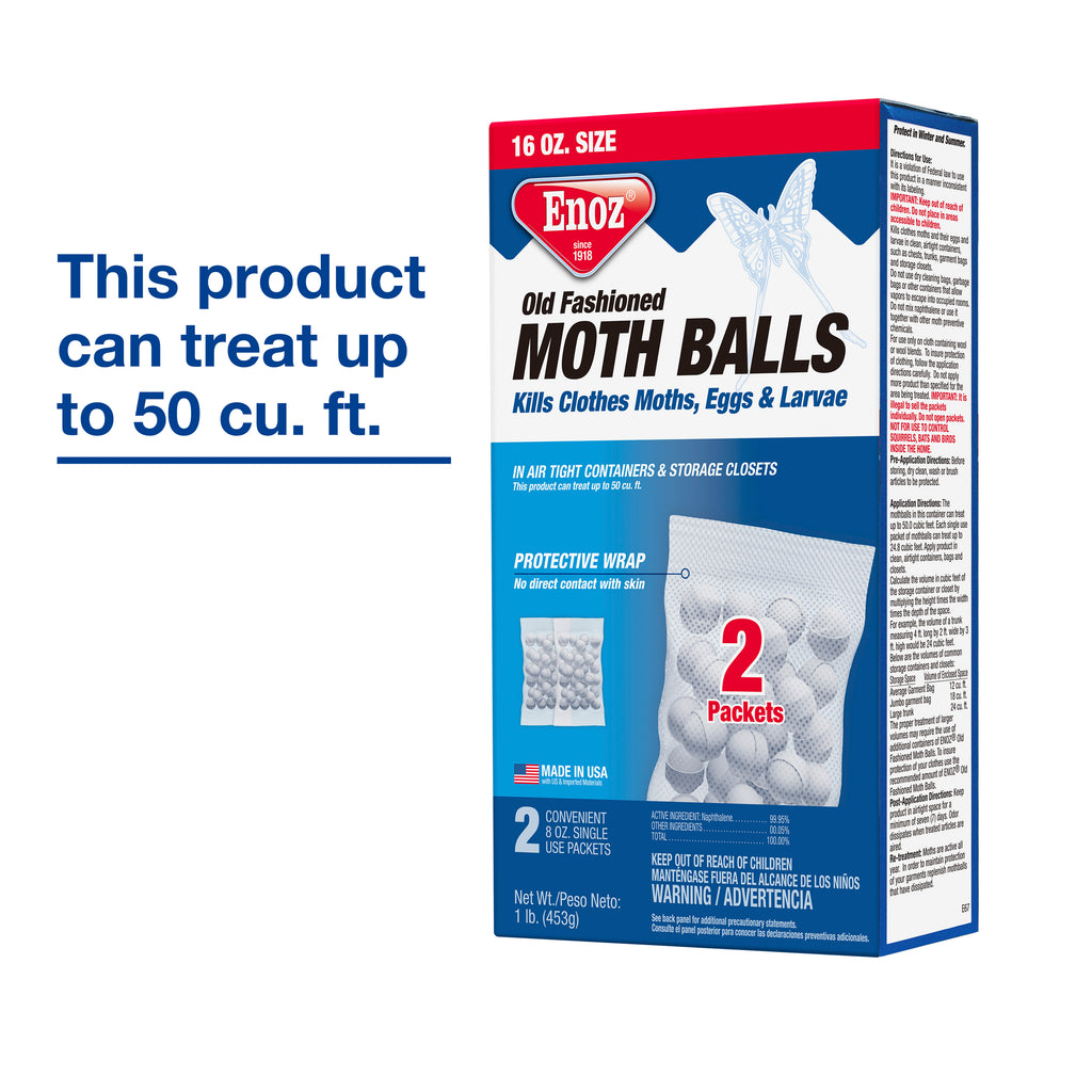 16-1 oz Old Fashioned Moth Ball Packets