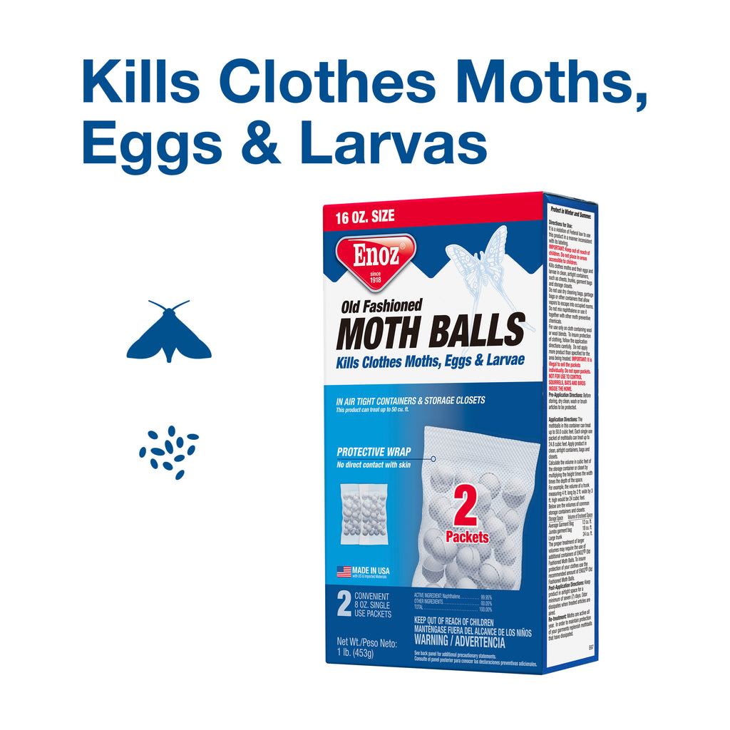 Enoz Moth Balls 20-oz Moth Balls Home & Perimeter Indoor Pouch in the  Insect Repellents department at