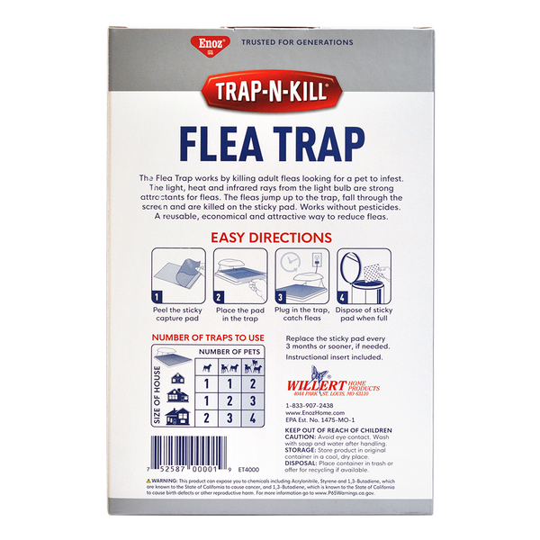 Enoz Trap-N-Kill Flea Trap