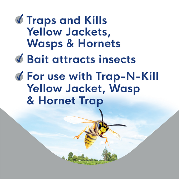 Enoz Trap-N-Kill Yellow Jacket, Wasp & Hornet Trap Refills