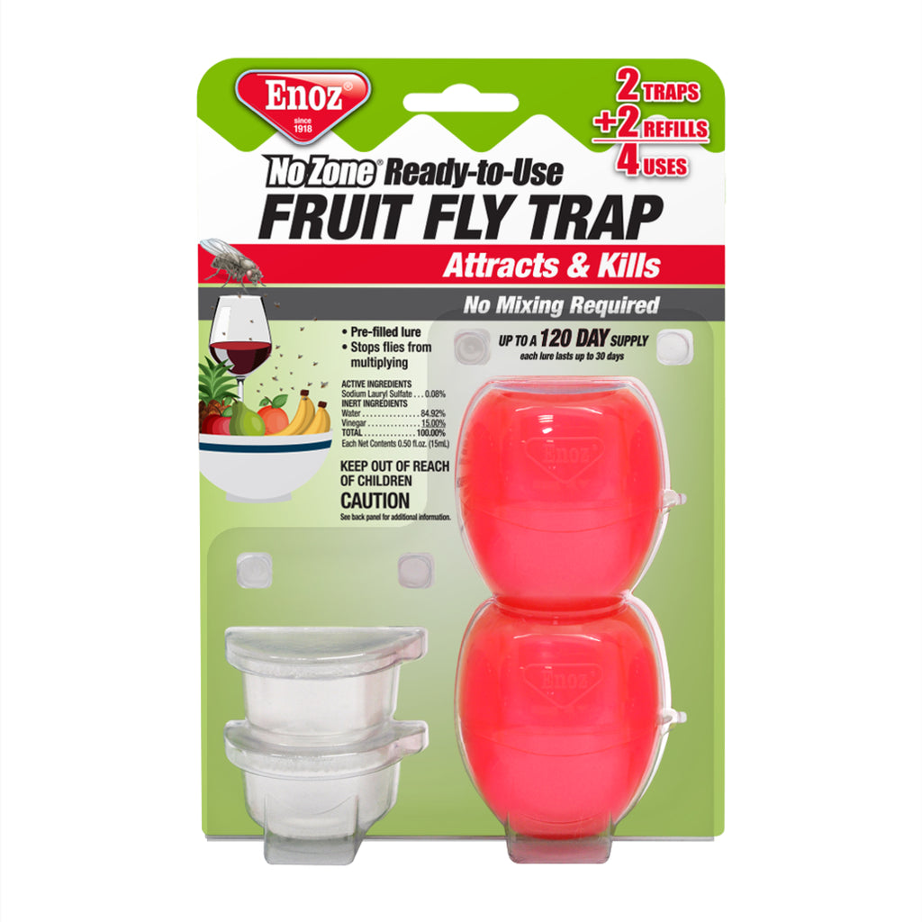 Enoz Ready-to-Use Fruit Fly Trap - Twin Pack